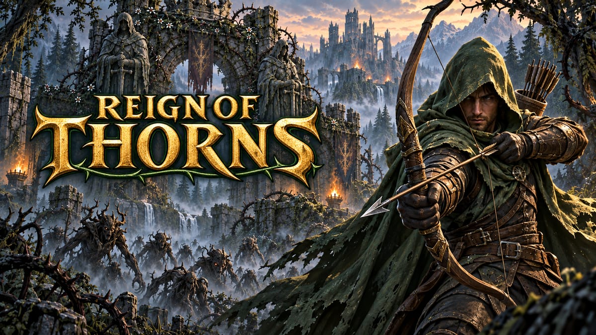 ฮีโร่กำลังต่อสู้กับฝูงมอนสเตอร์ใน Reign of Thorns